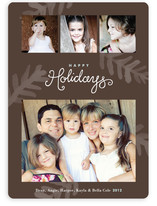 Painterly Pine Christmas Photo Cards