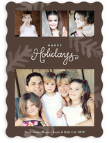 Painterly Pine Christmas Photo Cards