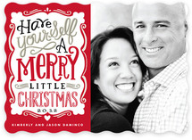 Merry Typography Christmas Photo Cards