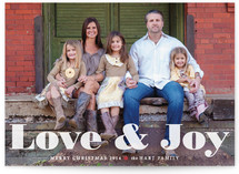 Love & Joy Christmas Photo Cards