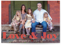 Love & Joy Christmas Photo Cards