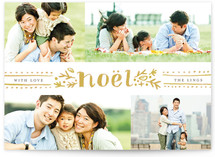 Dotted Noel Christmas Photo Cards