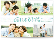 Dotted Noel Christmas Photo Cards