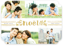 Dotted Noel Christmas Photo Cards
