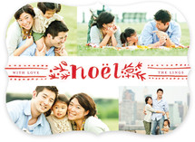 Dotted Noel Christmas Photo Cards