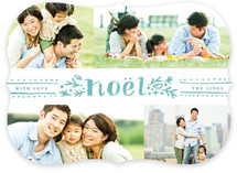 Dotted Noel Christmas Photo Cards