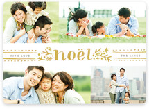 Dotted Noel Christmas Photo Cards