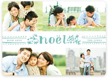 Dotted Noel Christmas Photo Cards