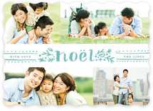 Dotted Noel Christmas Photo Cards