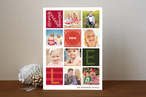 Quilted Christmas Photo Cards