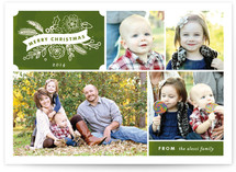 Chalkboard Label Christmas Photo Cards