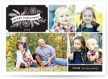Chalkboard Label Christmas Photo Cards