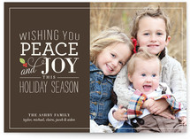 Holly Stack Christmas Photo Cards