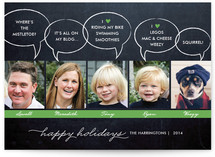 Chalkboard Quotes Christmas Photo Cards