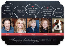 Chalkboard Quotes Christmas Photo Cards