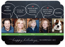 Chalkboard Quotes Christmas Photo Cards
