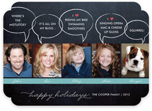Chalkboard Quotes Christmas Photo Cards