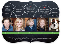 Chalkboard Quotes Christmas Photo Cards