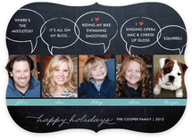 Chalkboard Quotes Christmas Photo Cards