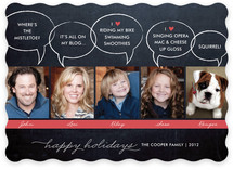 Chalkboard Quotes Christmas Photo Cards