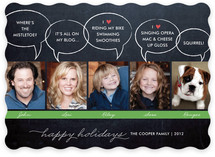 Chalkboard Quotes Christmas Photo Cards