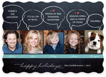Chalkboard Quotes Christmas Photo Cards