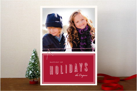 Twine and Vintage Christmas Photo Cards