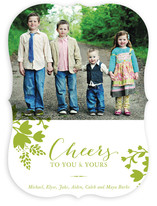 Cheerful Floral Christmas Photo Cards