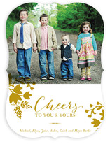 Cheerful Floral Christmas Photo Cards