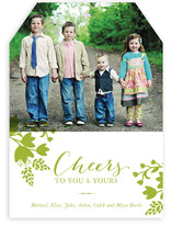 Cheerful Floral Christmas Photo Cards