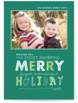 Most Awesome Super Wonderful Christmas Photo Cards