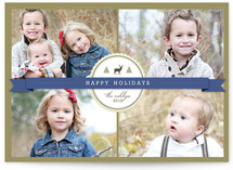 Green Ribbon Christmas Photo Cards