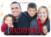 Peace Everywhere Christmas Photo Cards