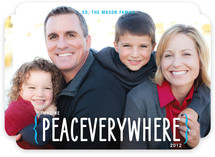 Peace Everywhere Christmas Photo Cards