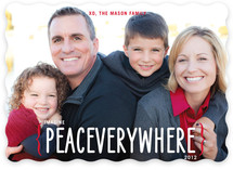 Peace Everywhere Christmas Photo Cards