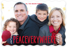 Peace Everywhere Christmas Photo Cards