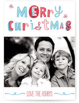 Quirky Happy Holidays Christmas Photo Cards