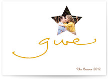 Give Kisses Christmas Photo Cards
