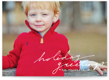 A Simple Greeting Christmas Photo Cards