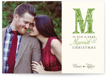 M is for Married Christmas Photo Cards