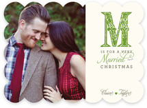 M is for Married Christmas Photo Cards