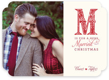 M is for Married Christmas Photo Cards
