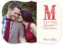 M is for Married Christmas Photo Cards