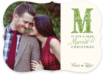 M is for Married Christmas Photo Cards