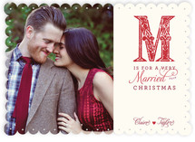 M is for Married Christmas Photo Cards