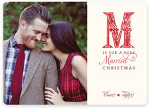 M is for Married Christmas Photo Cards