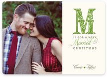 M is for Married Christmas Photo Cards