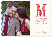 M is for Married Christmas Photo Cards