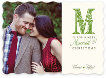 M is for Married Christmas Photo Cards