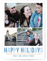 Minimal Trio Christmas Photo Cards